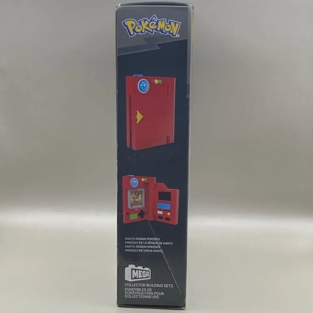 New! Mega Pokemon Kanto Region Pokedex Light Up Collector Building Set 322 Toy